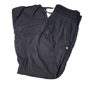 Lululemon dance studio pants unlined black 32" adjustable ankle cargo pants